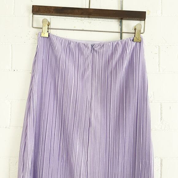 VICI Mckinley Plisse Midi Skirt Lavender Small S - Picture 9 of 12